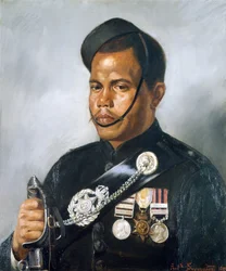 Jemadar Jangia Thapa, 5e régiment de Gurkhas, 1890
